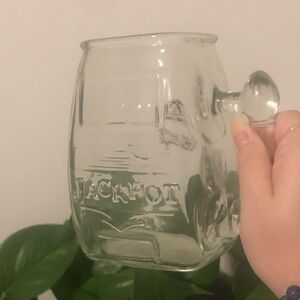 Vintage Casino Niagara Clear Glass Jackpot Mug